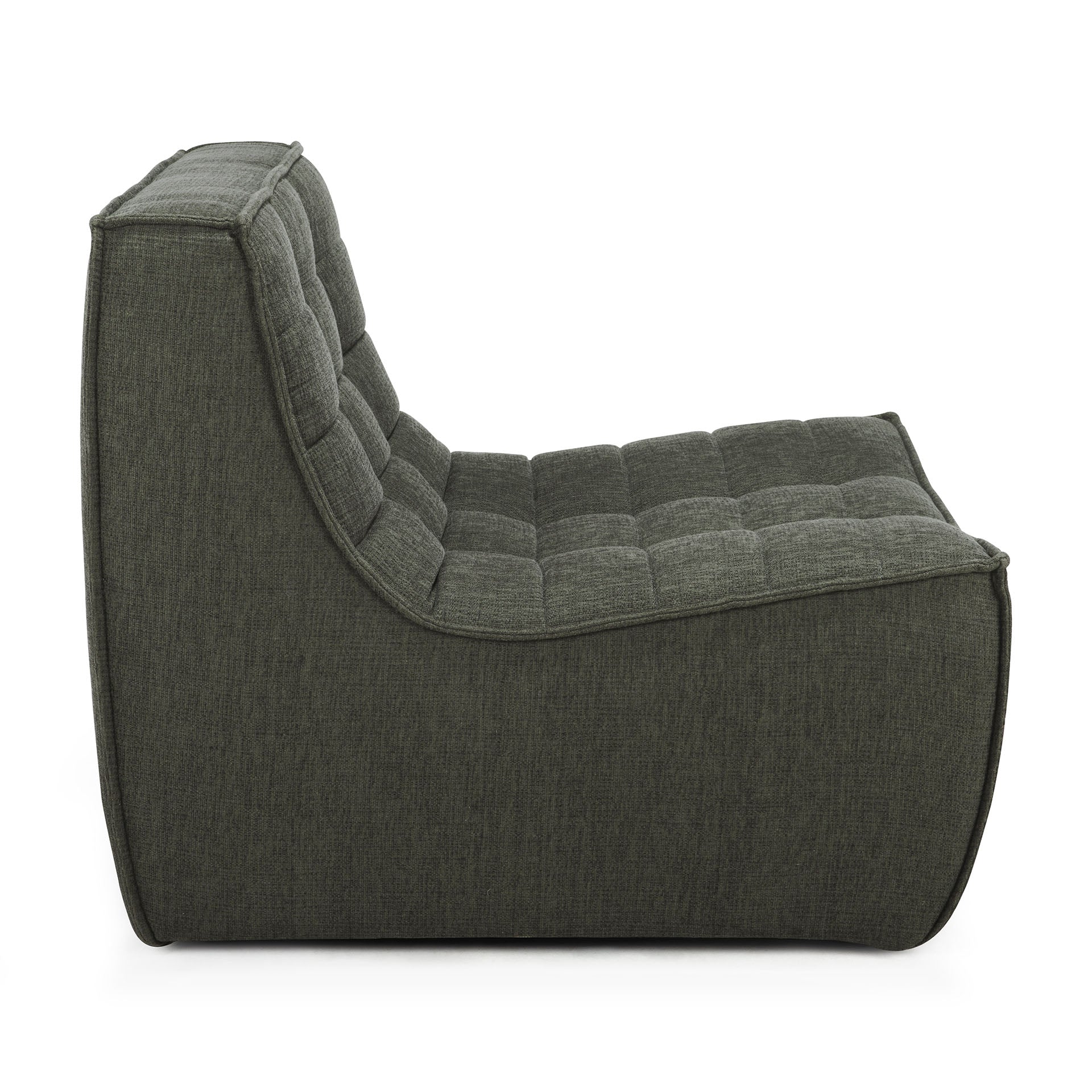 N701 Single Seater Eco Fabric Sofa, Moss