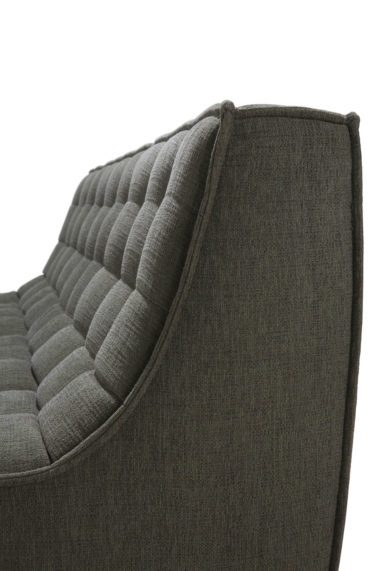N701 3 Seater Eco Fabric Sofa, Moss
