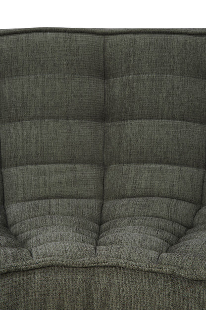 N701 Round Corner Eco Fabric Sofa, Moss