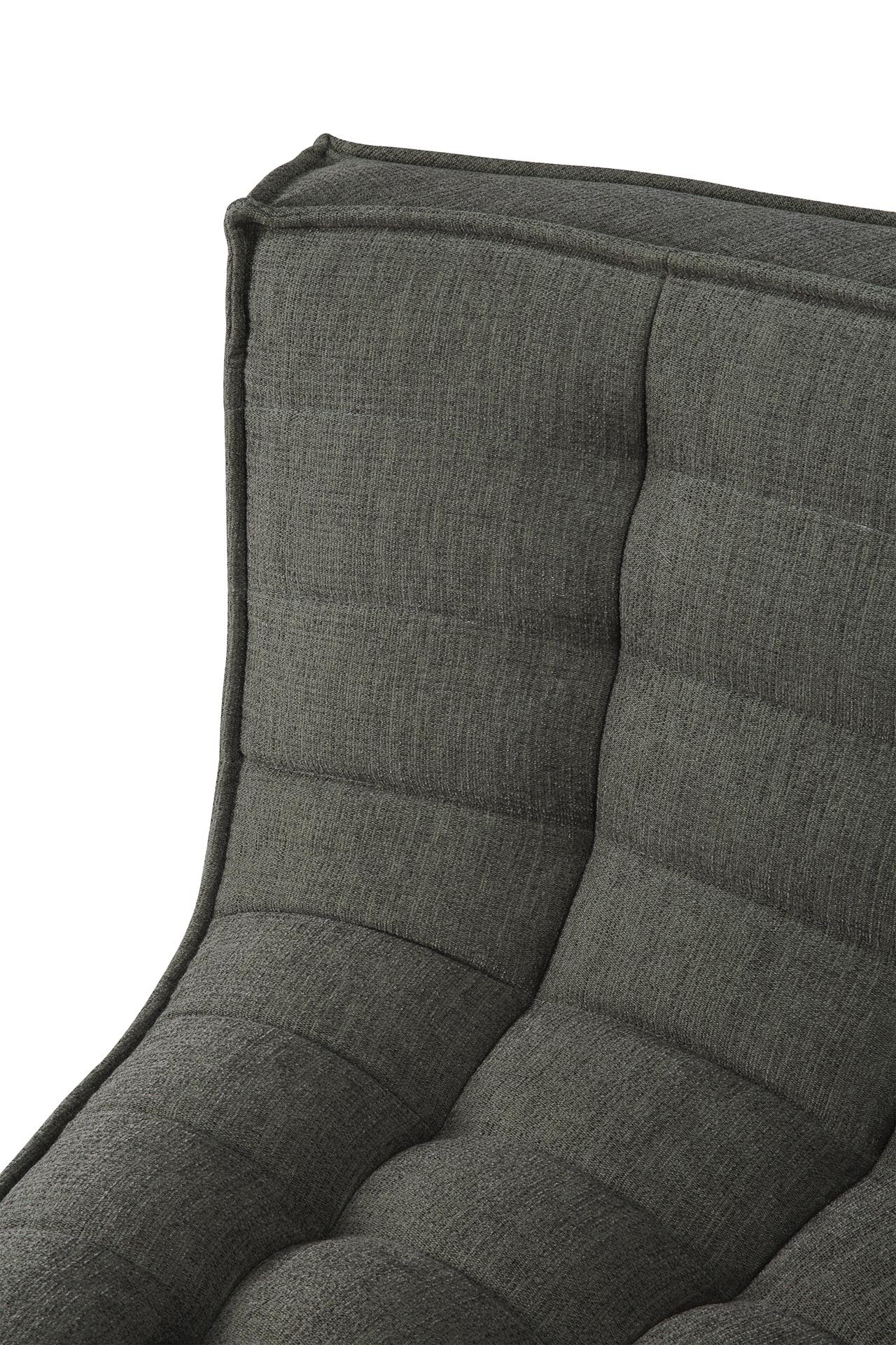 N701 Round Corner Eco Fabric Sofa, Moss