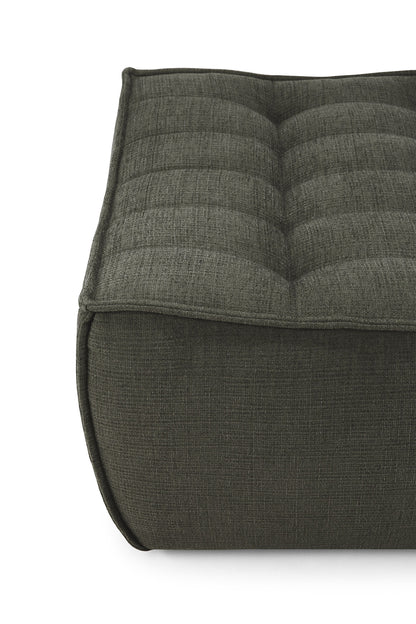 N701 Eco Fabric Footstool, Moss