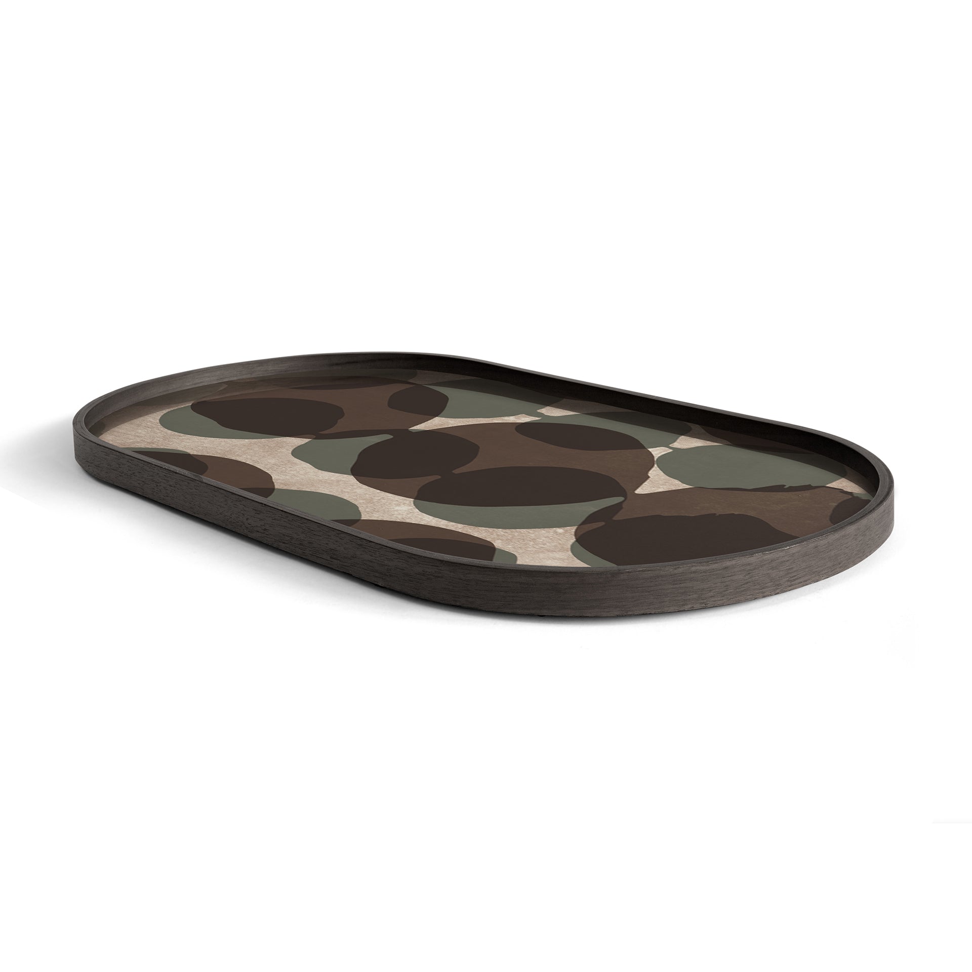 Oblong Connected Dots Glass Tray, Medium