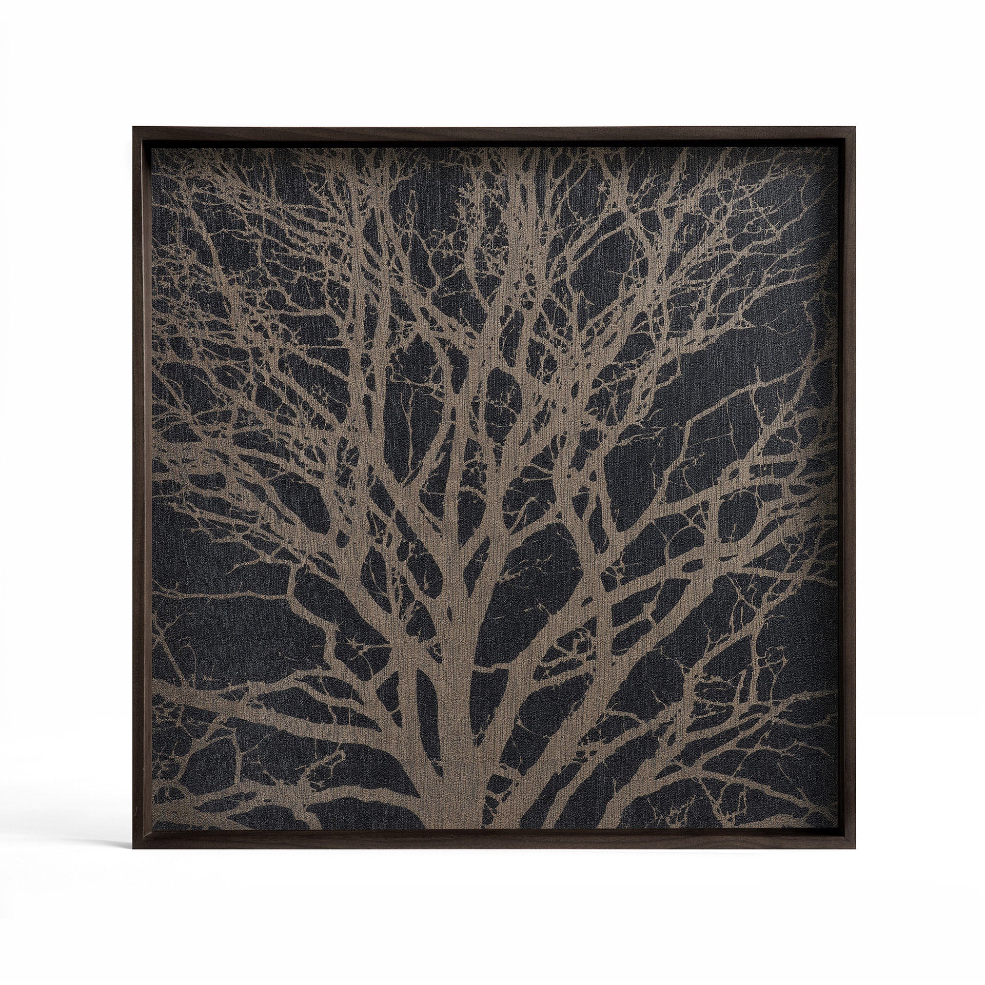 Square Black Tree Tray, Small