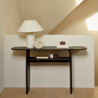 Pi Console, Varnished Mahogany, Dark Brown