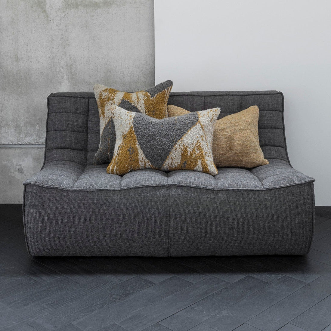N701 2 Seater Sofa, Dark Grey