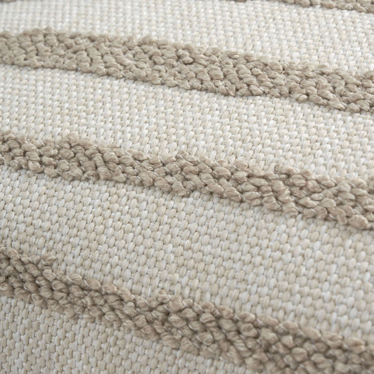 Stripes Outdoor Lumbar Pillow, Set of 2, White