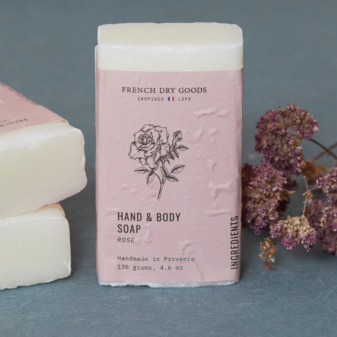 FDG Solid Hand &amp; Body Soap--Rose (130 grams)