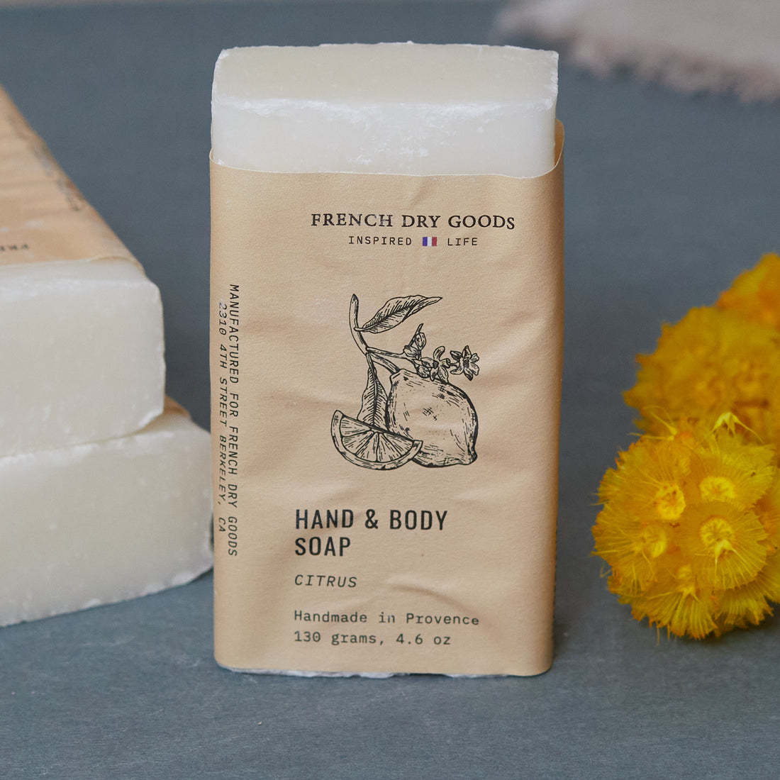 FDG Solid Hand &amp; Body Soap--Citrus (130 grams)