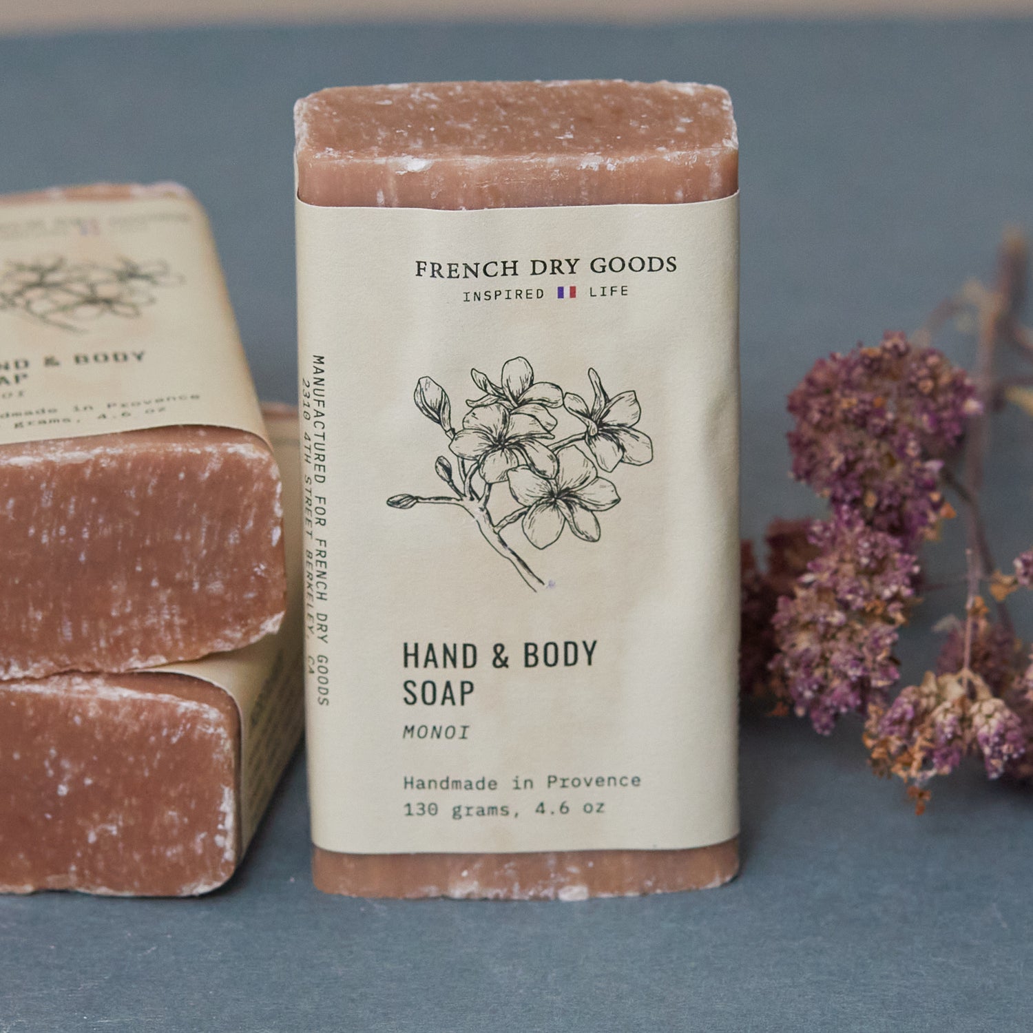 FDG Solid Hand &amp; Body Soap--Monoi (130 grams)