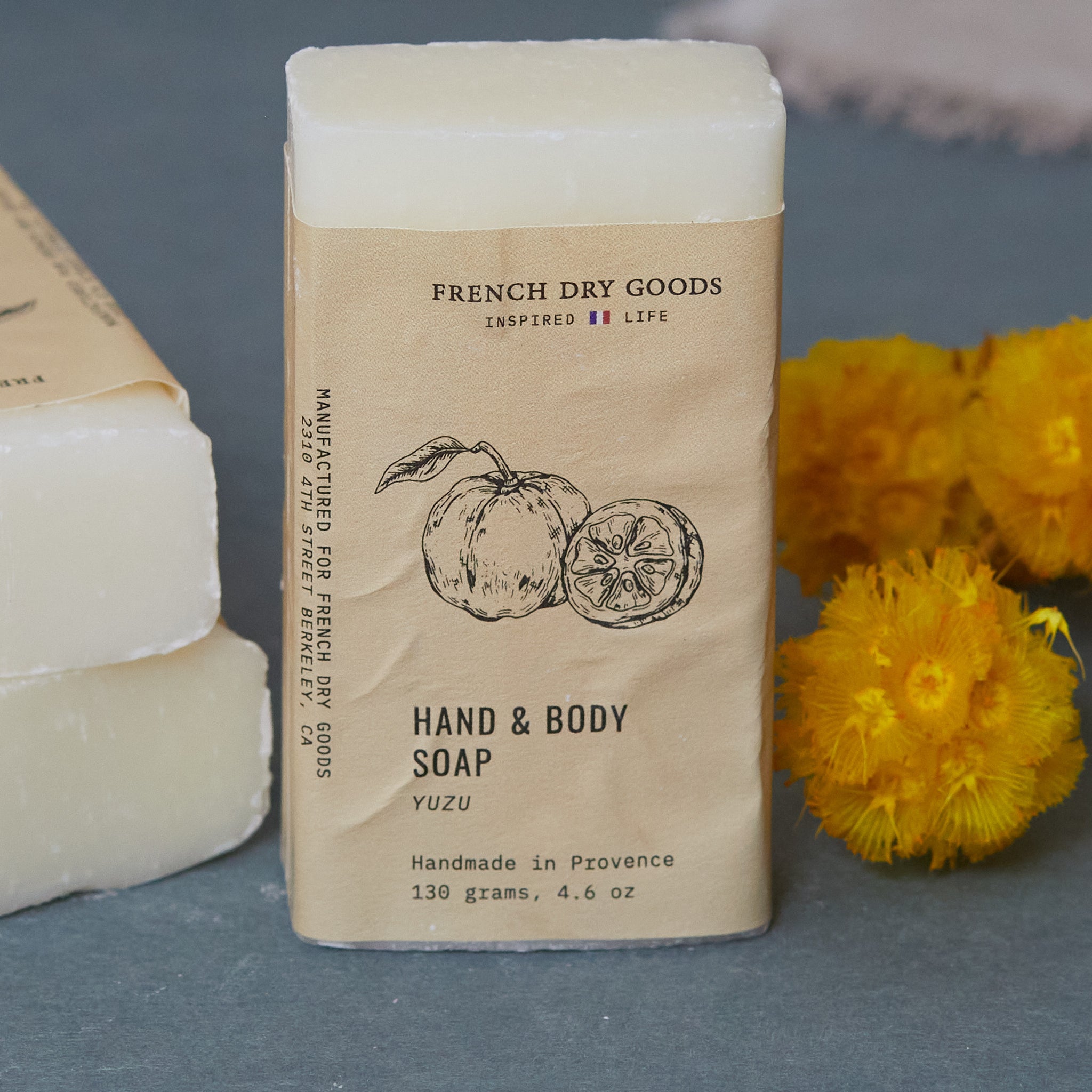 FDG Solid Hand &amp; Body Soap--Yuzu (130 grams)