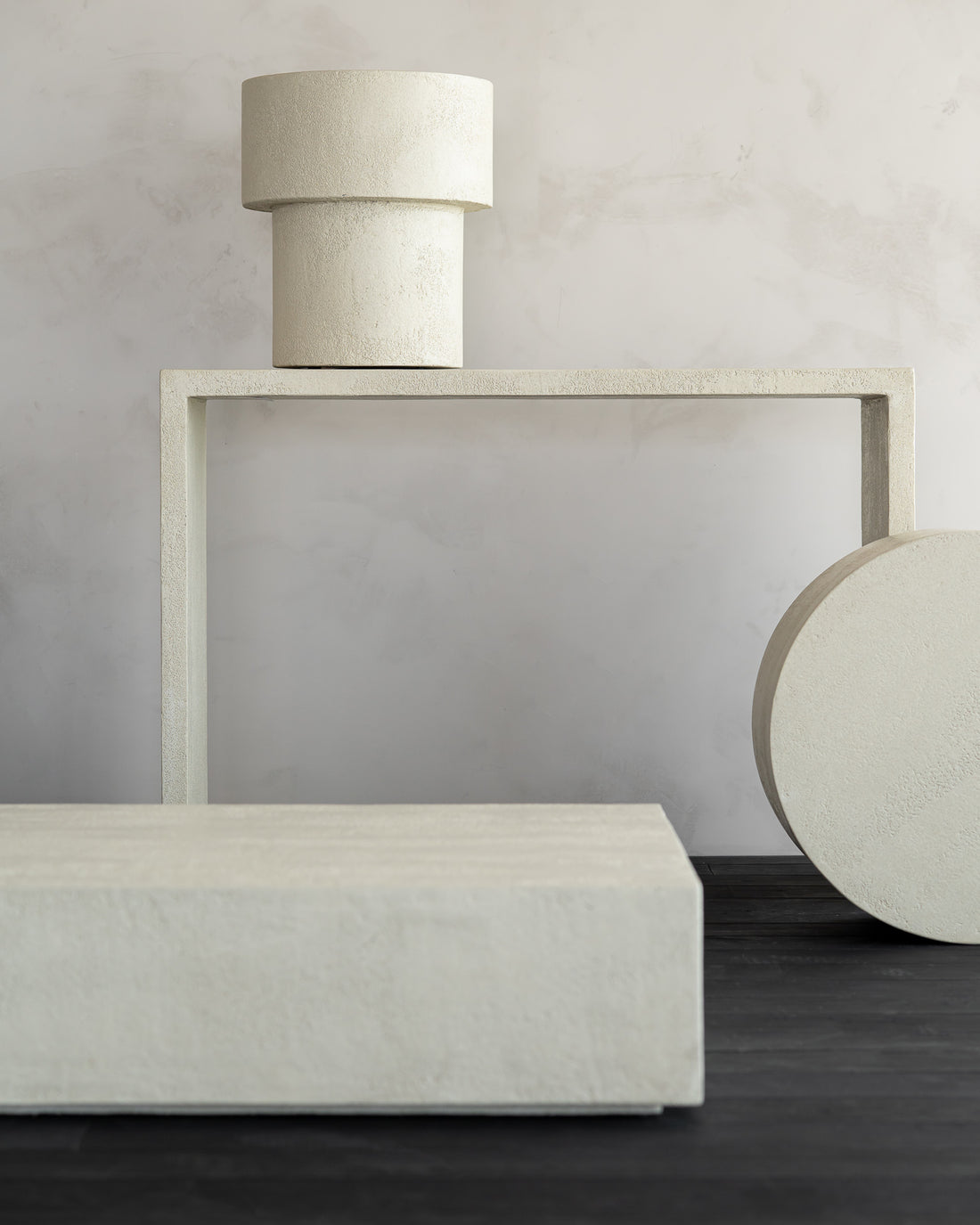 Elements console - Microcement - Off White
