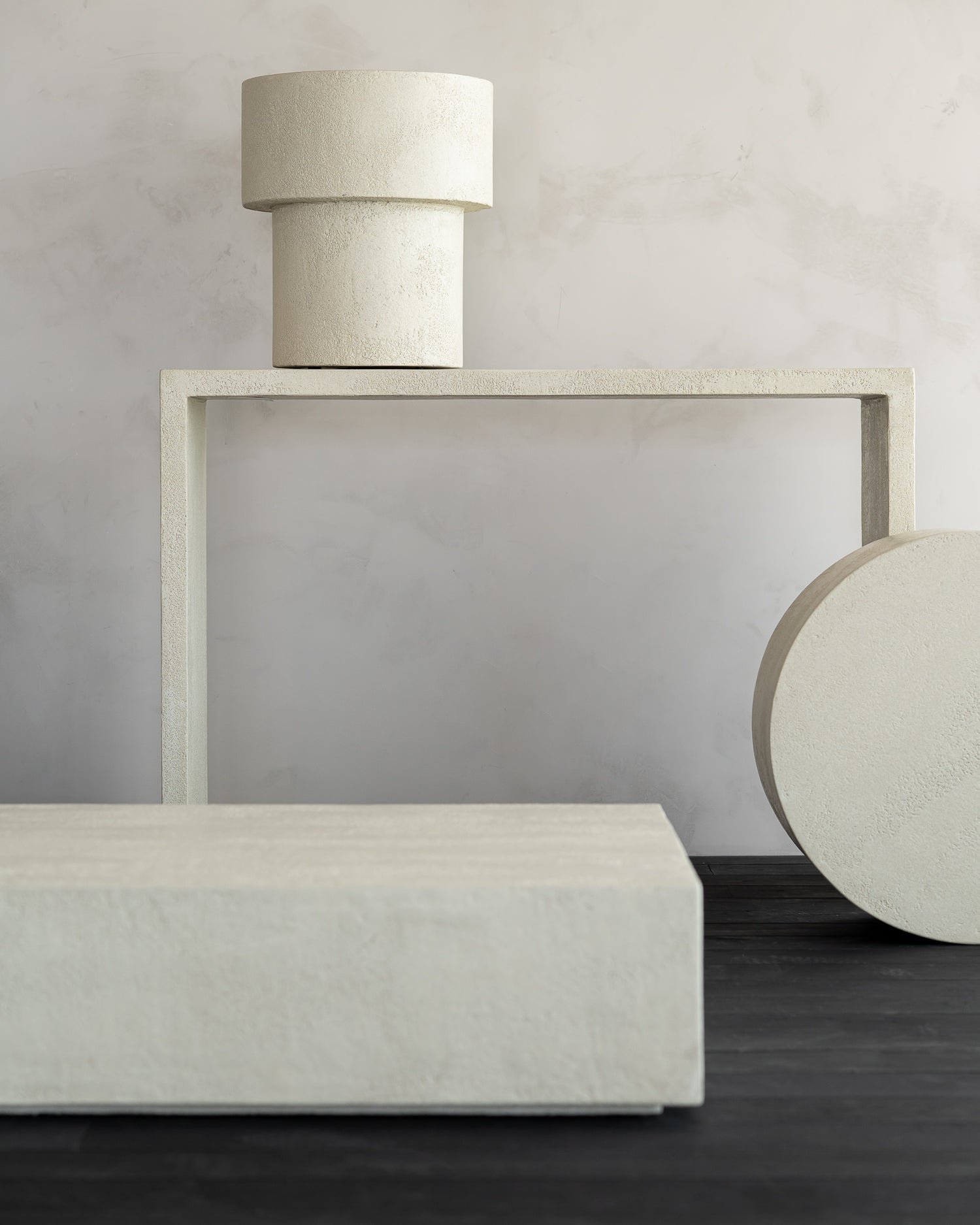 Elements console - Microcement - Off White