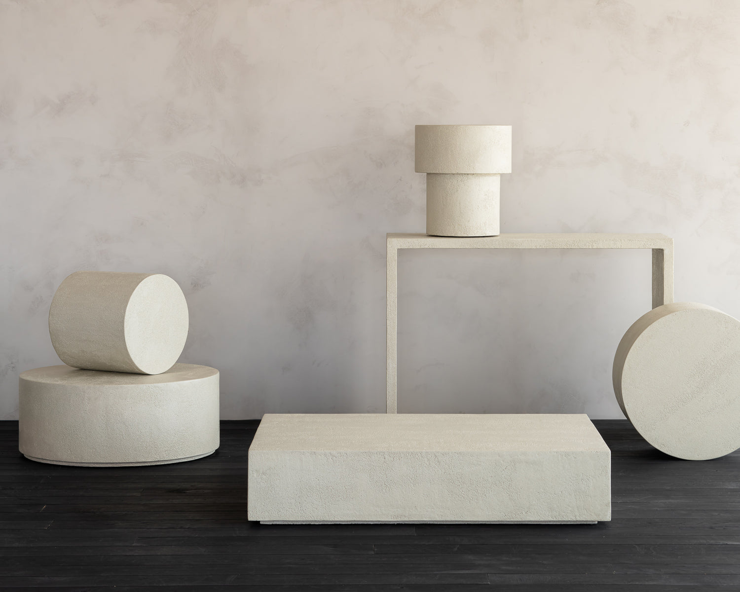 Elements console - Microcement - Off White