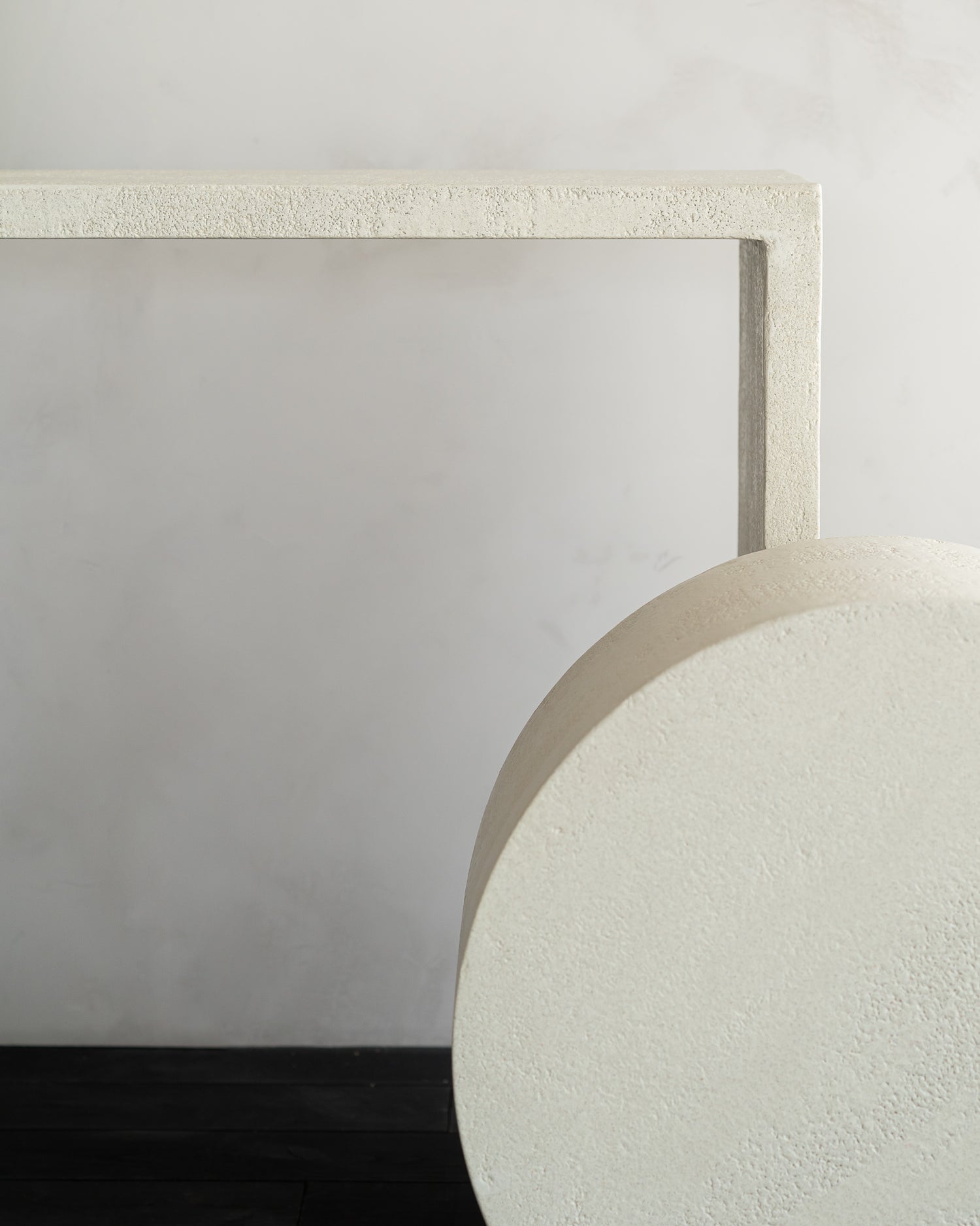 Elements console - Microcement - Off White