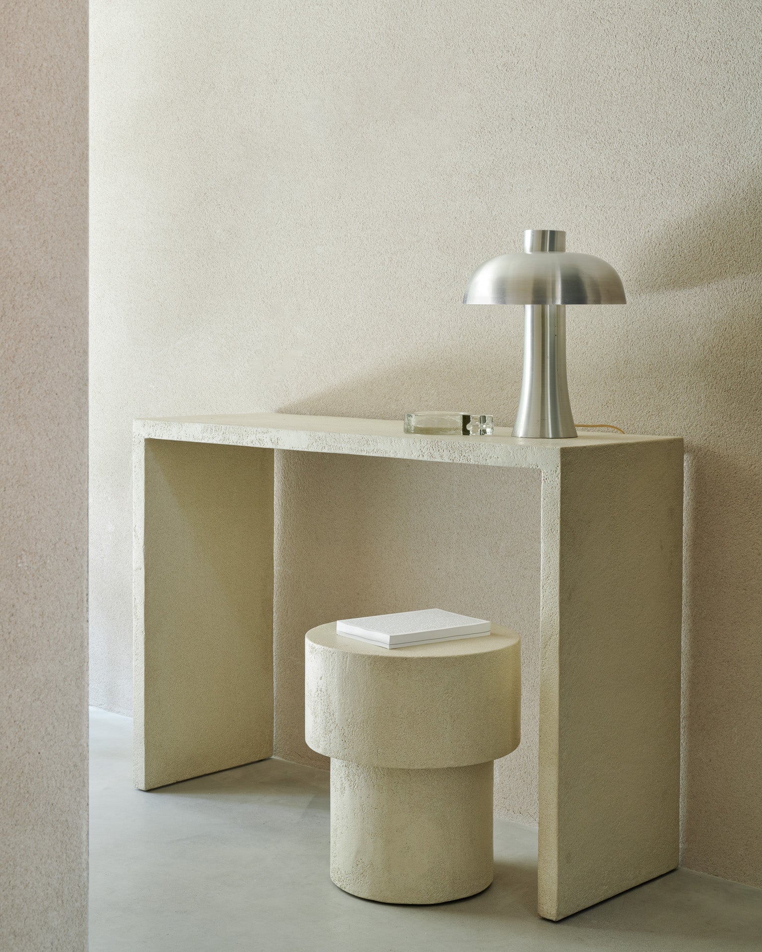 Elements console - Microcement - Off White
