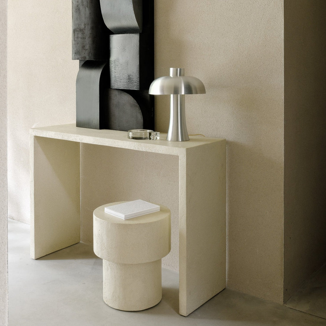 Elements console - Microcement - Off White