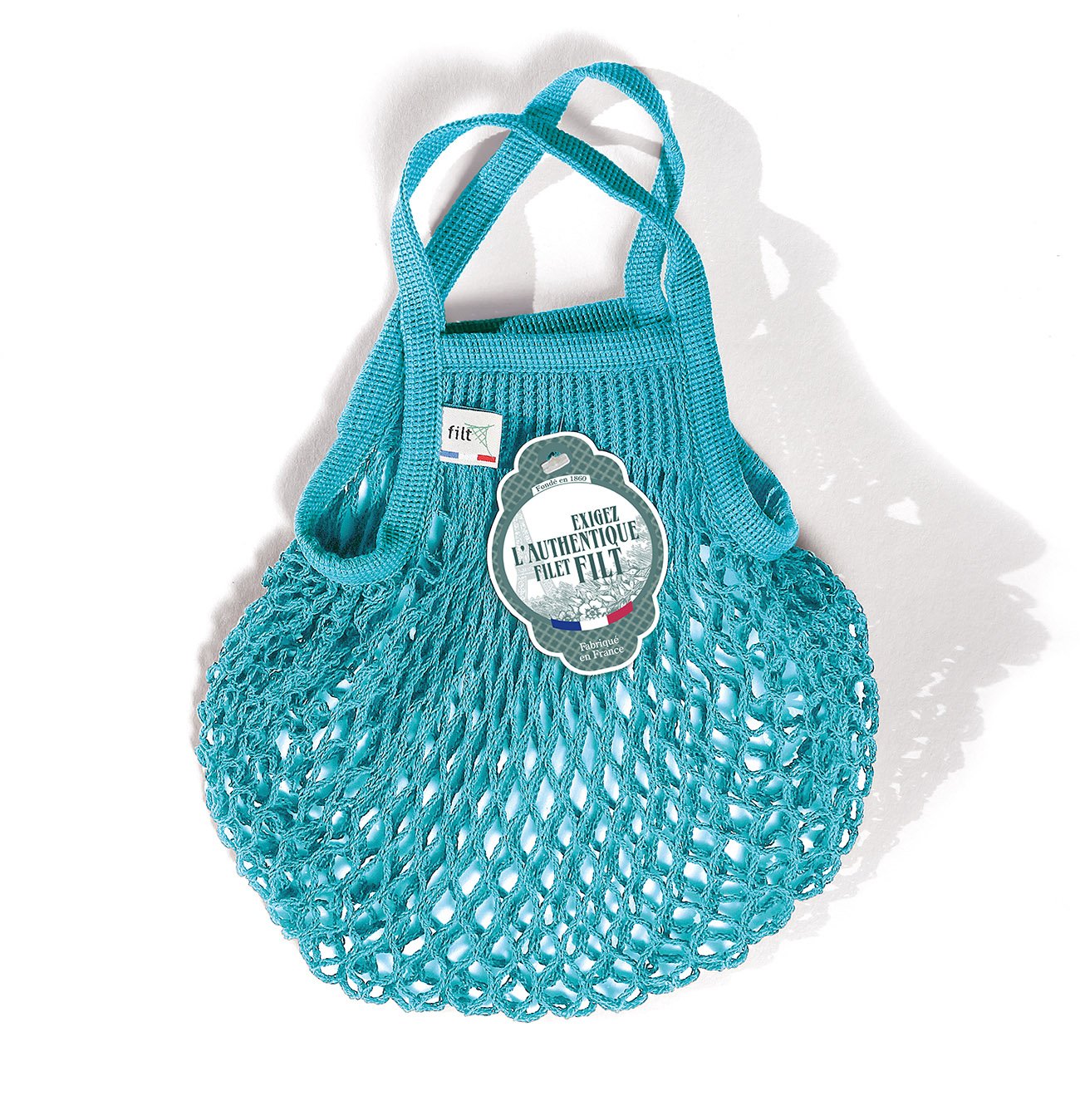 Filt French Market Tote Bag Small in Turquoise (Set of 2) - French Dry Goods