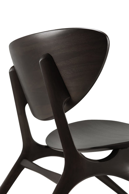 Eye lounge chair - varnished mahogany - dark brown