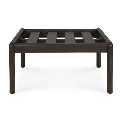 Jack Footstool Frame, Varnished Mahogany, Dark Brown