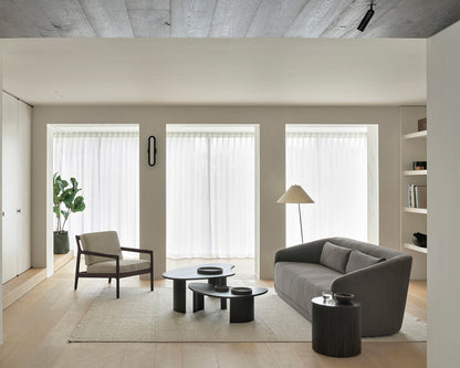 Jack Lounge Chair, Varnished Mahogany, Dark Brown, Ivory Fabric