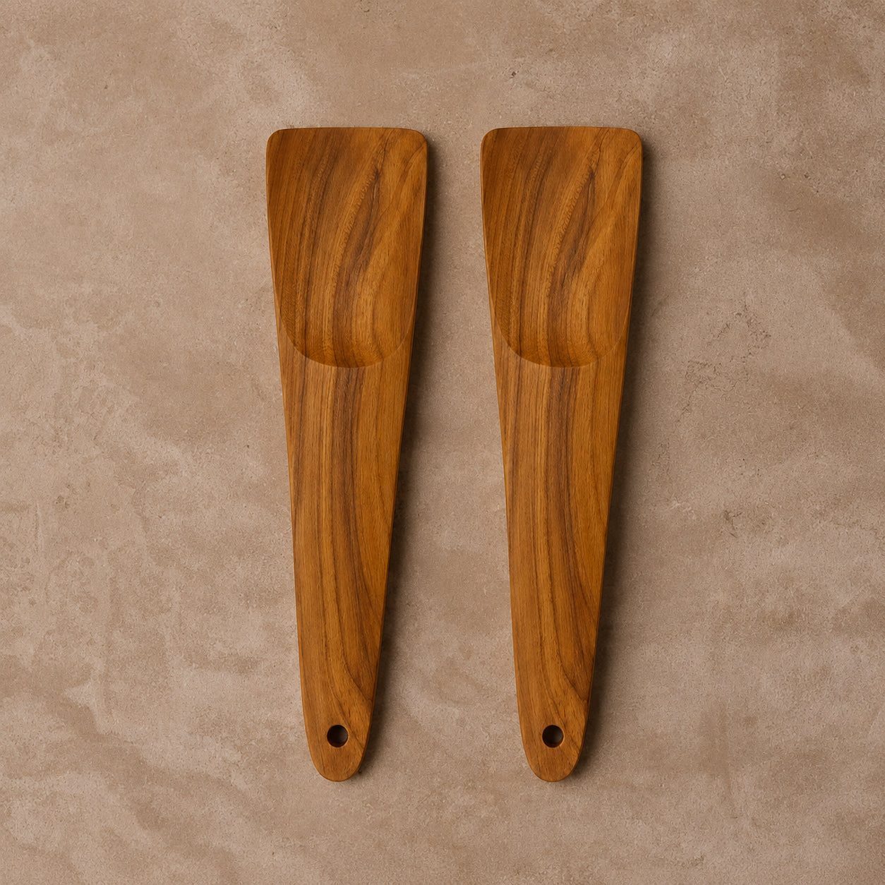 Teak Squared Serving Set