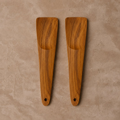 Teak Squared Serving Set