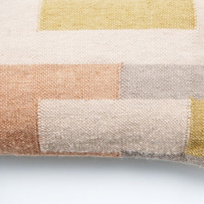 Shale Hand Woven Pastel Color Large Geometric Lumbar Pillow