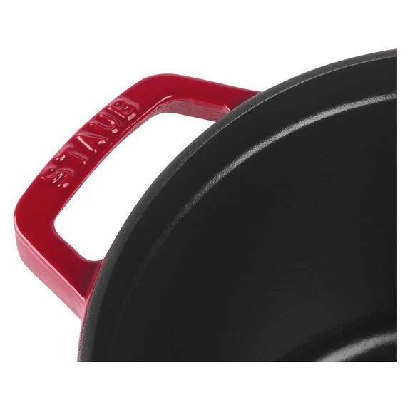 Staub Tall Cocotte, 5 qt, Cherry – Be Home Staub Tall Cocotte, 5 qt, Cherry – Be Home