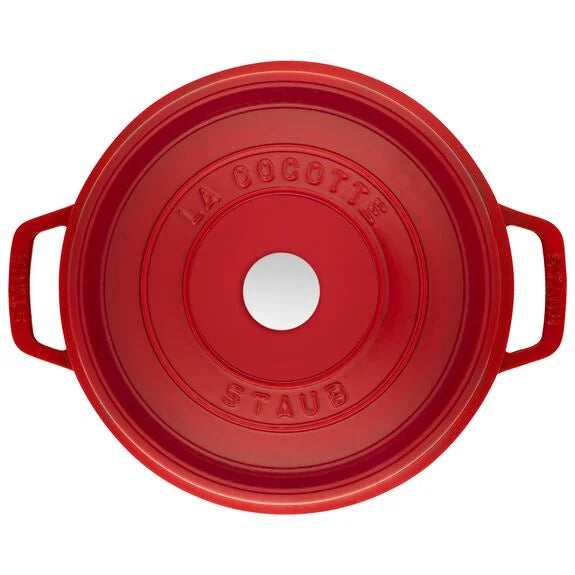 Staub Tall Cocotte, 5 qt, Cherry – Be Home Staub Tall Cocotte, 5 qt, Cherry – Be Home