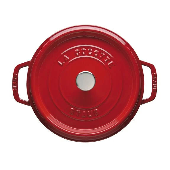 Staub Round Cocotte, 7qt, Cherry