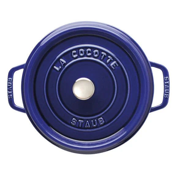 Staub Round Cocotte, 7qt, Dark Blue