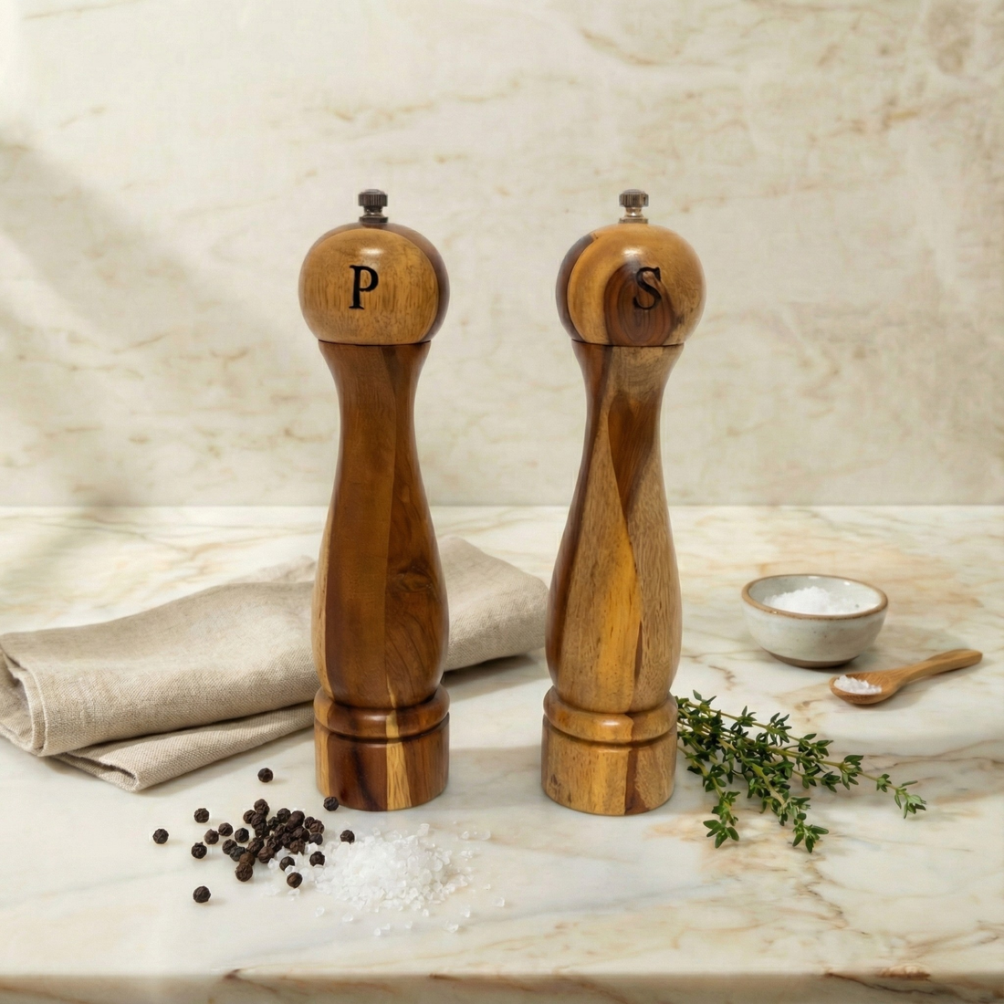 Bumi Salt &amp; Pepper Grinder, Set of 2