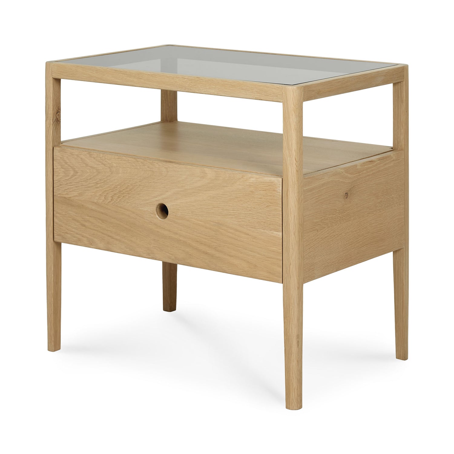 Spindle Solid Oak Bedside Table