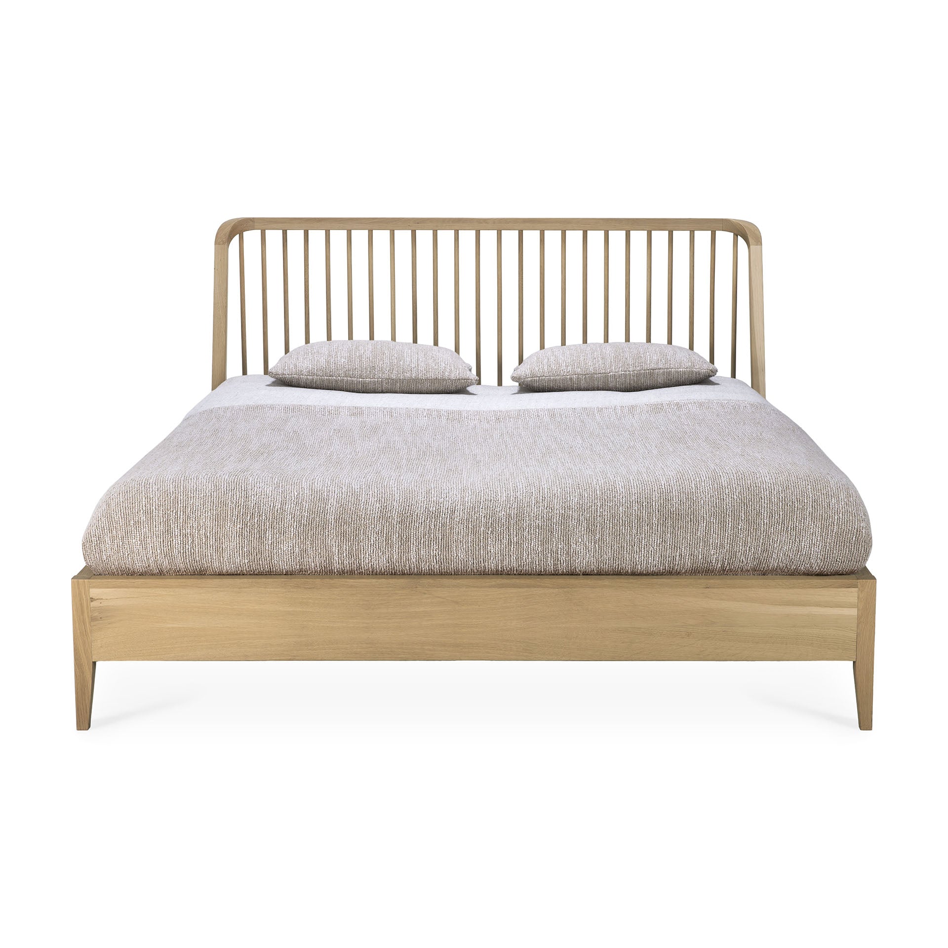 Spindle Solid Oak Bed, King
