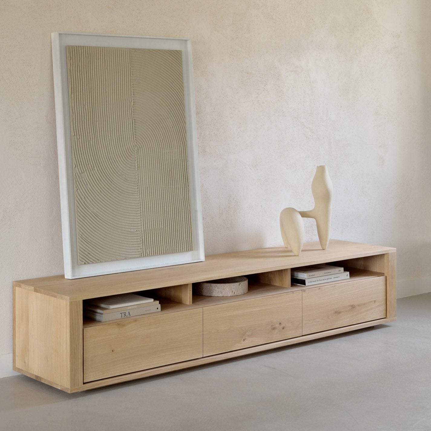 Shadow Solid Oak Media Console, 83