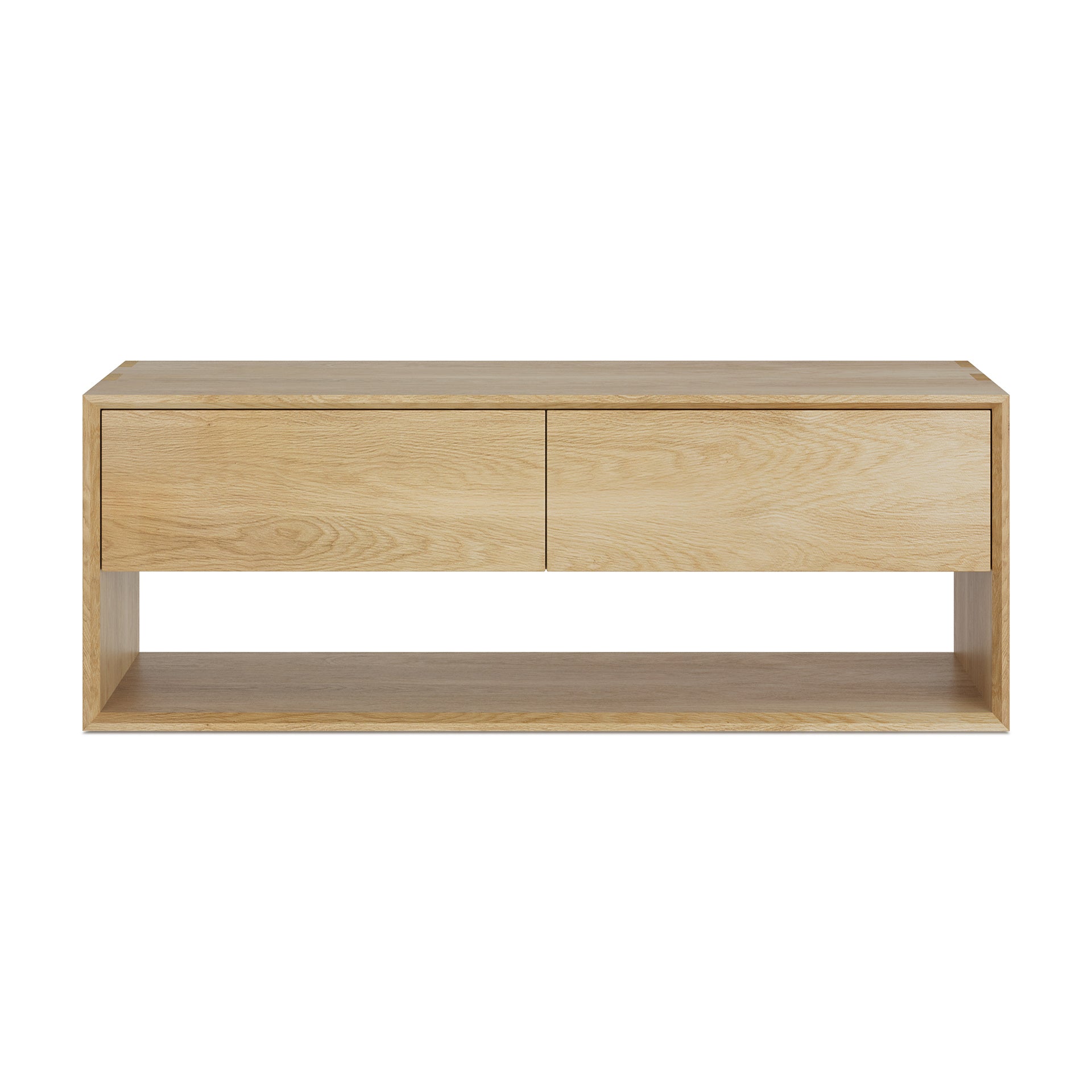 Nordic Solid Oak Media Console, 47.5" Be Home