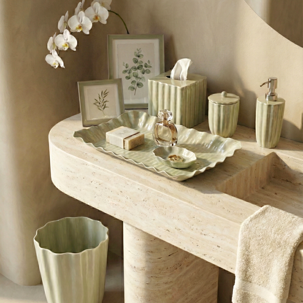 Elyra 5x7 Enamel Frame, Light Green