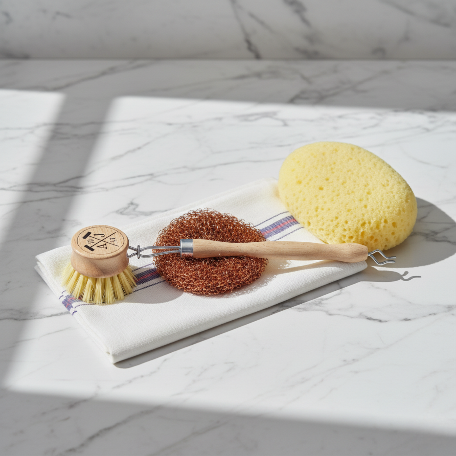 Andree Jardin Dish Kit in Wooden Box with Acrylic Lid