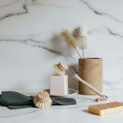 NATURAL Andree Jardin Dish Washing SET/ Grapefruit &amp; Rose bar w/ sponge