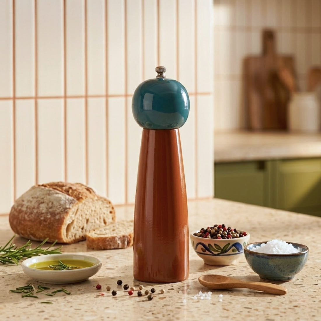 Harlow Bright Salt &amp; Pepper Mill, Rasberry