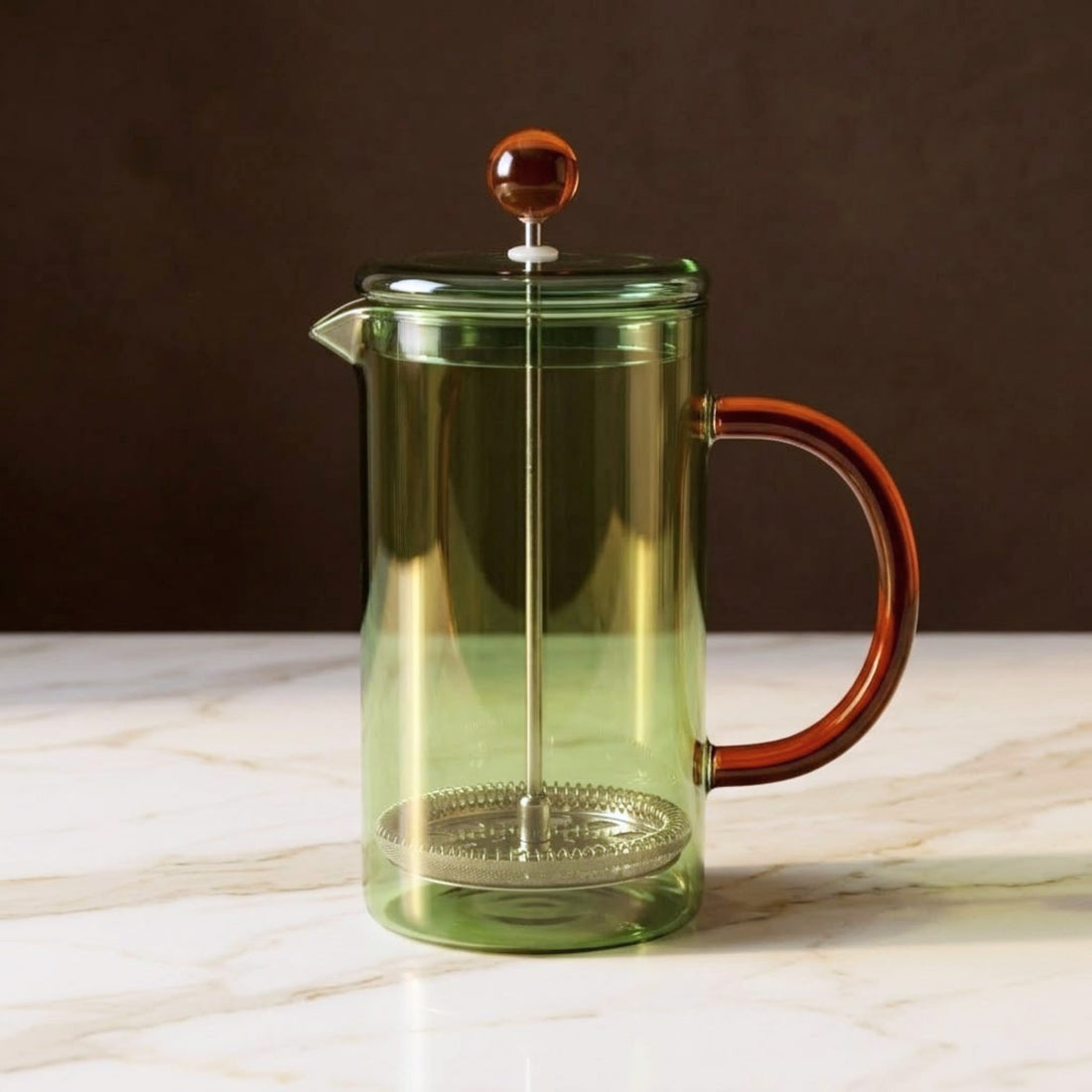 Niko French Press, Green &amp; Amber
