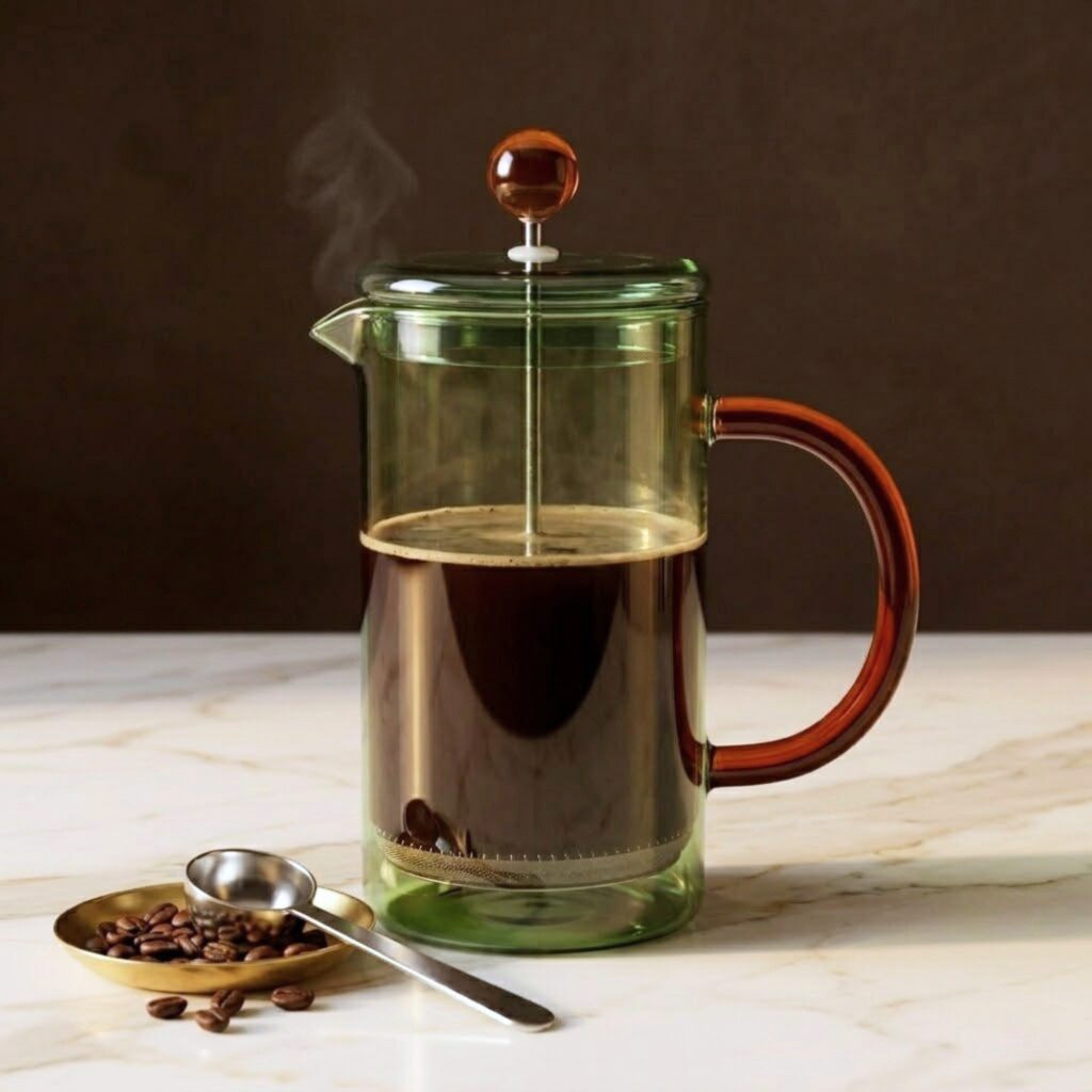 Niko French Press, Green &amp; Amber