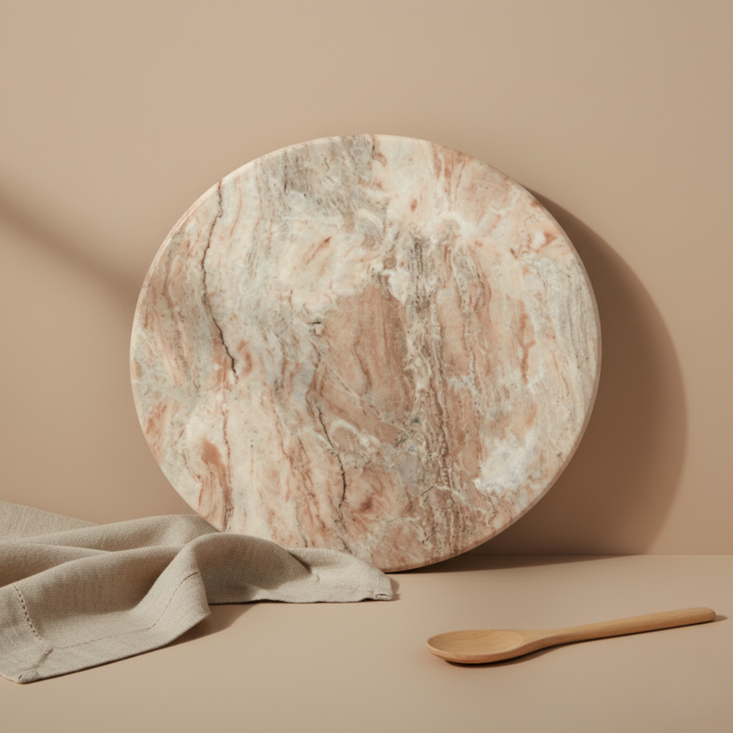 Waterfall Marble Oversized Round Board