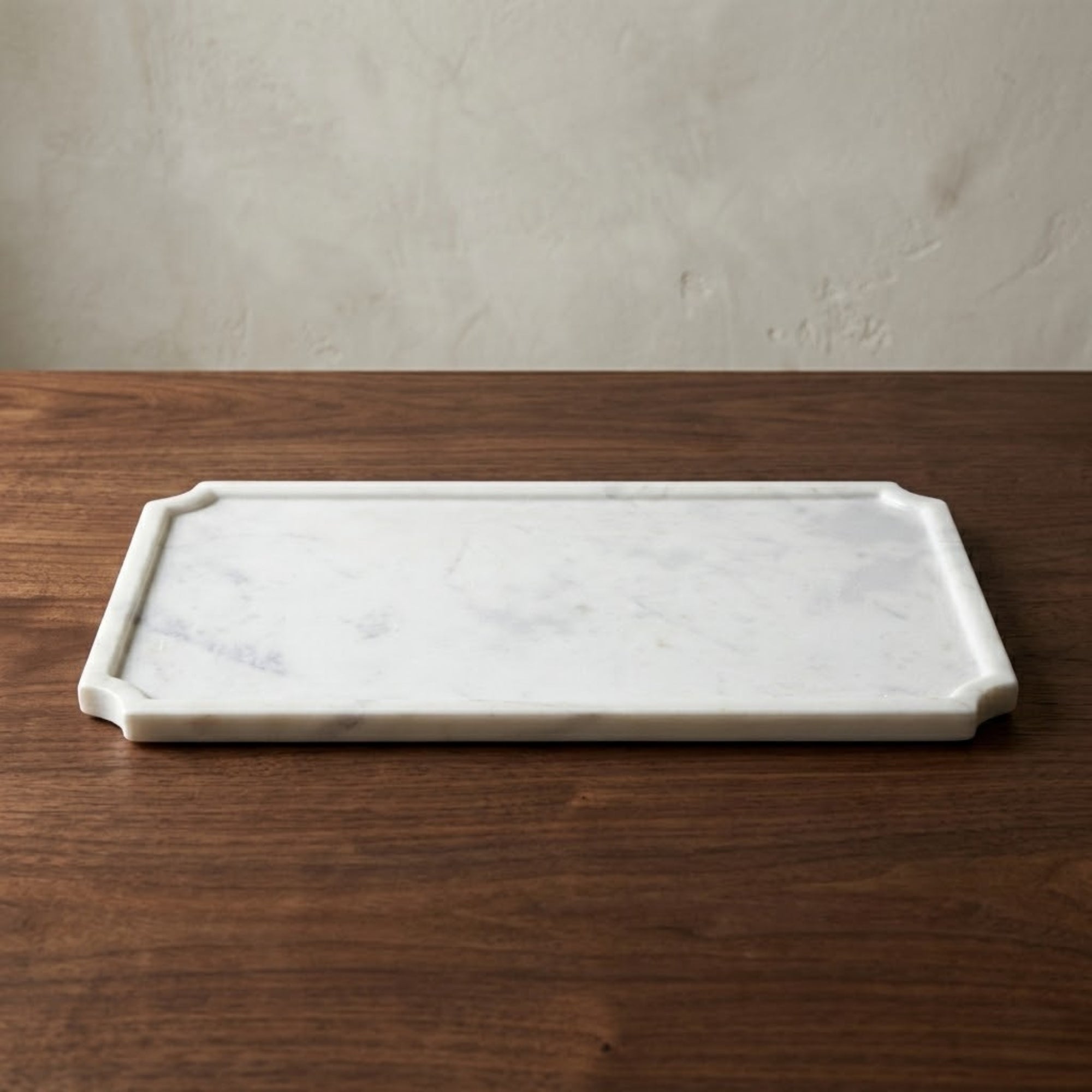 White marble rectangular framed board large