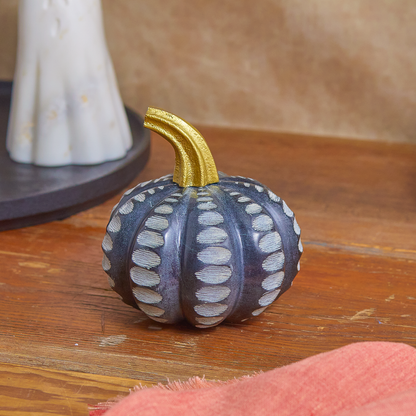 Black Soapstone Pumpkin