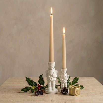 Ceramic Gnome Nutcracker Taper Holder, Large