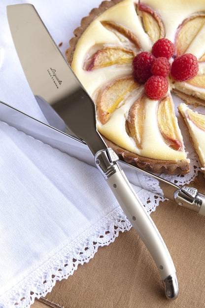 Laguiole Cake Serving Set, Ivory in Wooden box