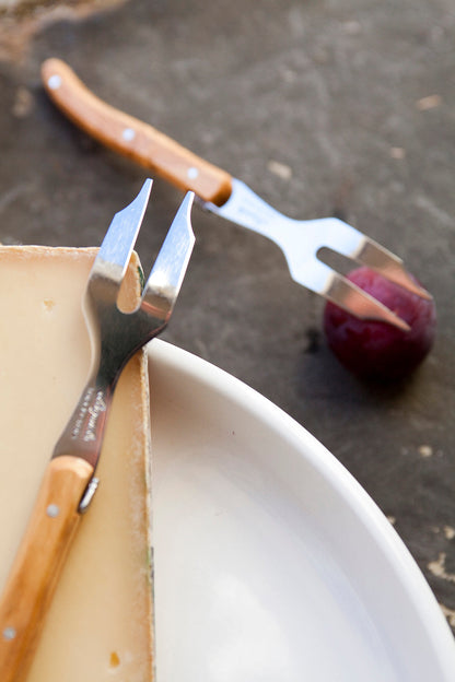 Laguiole Olivewood Mini Cheese Fork Cutlery Laguiole Brand_Laguiole Cheese Sets Kitchen_Dinnerware Kitchen_Kitchenware Laguiole Loose Mini Rainbow Utensils 6_15_16_LG_57