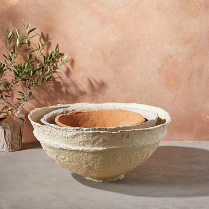 Koi Paper Mache Bowls Set of 3, Multi