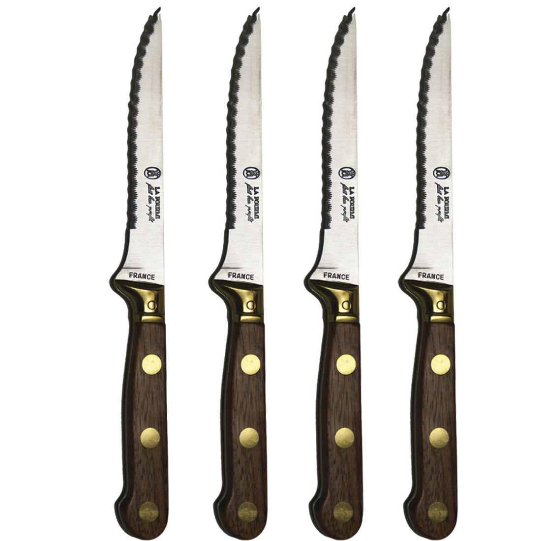 La Fourmi Laiton Steak Knives in Presentation Box (Set of 4) Cutlery Laguiole Brand_Laguiole Kitchen_Dinnerware Kitchen_Kitchenware Knife Sets Laguiole Spring Collection 7900-10530_98d7123a-06eb-4cce-8a81-1cb153962761